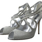 Dolce & Gabbana Silver Shimmers Sandals Heel Pumps Shoes