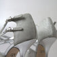 Dolce & Gabbana Silver Shimmers Sandals Heel Pumps Shoes
