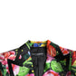 Dolce & Gabbana Multicolor Floral Print Silk Blazer Jacket