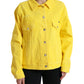 Dolce & Gabbana Yellow Cotton DENIM Jeans Coat Jacket