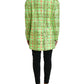 Dolce & Gabbana Green Nylon Sequinned Checkered Coat Jacket