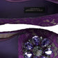 Dolce & Gabbana Purple Vally Taormina Lace Crystals Flats Shoes