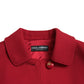 Dolce & Gabbana Red Wool Cropped Short Button Coat Jacket