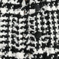 Dolce & Gabbana Black White Houndstooth Trench Coat Jacket