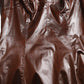 Dolce & Gabbana Brown Shiny Silk Sheath Sleeveless Bodycon Midi Dress