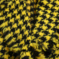 Dolce & Gabbana Yellow Houndstooth Long Sleeve Coat Jacket