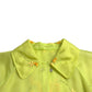 Dolce & Gabbana Green Silk Floral Embroidery Long Coat Jacket