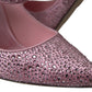 Dolce & Gabbana Pink Strass Crystal Heels Pumps Shoes