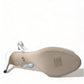 Dolce & Gabbana White Embroidered Ankle Strap Sandals Shoes