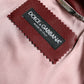Dolce & Gabbana Bordeaux Leather Biker Coat Lambskin Jacket