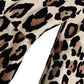 Dolce & Gabbana Brown Leopard Print Nylon Aline Mini Dress