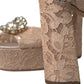 Dolce & Gabbana Pink Lace Taormina Platform Sandals Shoes