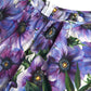 Dolce & Gabbana Purple Anemone Stretch Cotton A-line Dress