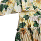 Dolce & Gabbana Yellow Floral Print Cotton Mini Dress