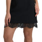 Dolce & Gabbana Black Lace Sheath A-line Mini SARTORIA Dress