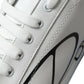 Dolce & Gabbana White Blue Leather Low Top Sneakers Shoes