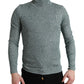 Dolce & Gabbana Green Polyester Turtleneck Pullover Sweater