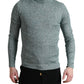 Dolce & Gabbana Green Polyester Turtleneck Pullover Sweater