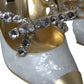 Dolce & Gabbana White Mary Jane Crystal Pearl Pumps Shoes