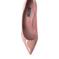 Dolce & Gabbana Pink Patent Leather Pumps Heels Shoes