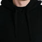 Dolce & Gabbana Black Cashmere Hooded Pullover Sweater