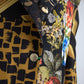 Dolce & Gabbana Multicolor Patchwork Jacquard Coat Blazer