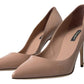 Dolce & Gabbana Beige Leather Pumps Patent Heels Shoes