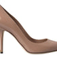 Dolce & Gabbana Beige Leather Pumps Patent Heels Shoes