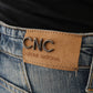 Costume National Blue Cotton Stretch Denim Jeans