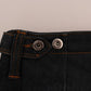 Costume National Dark Blue Cotton Slim Fit Jeans