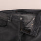 Acht Gray Cotton Slim Fit Denim Jeans