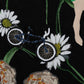 Dolce & Gabbana Black Embellished Daisy Brocade Skirt