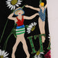 Dolce & Gabbana Black Embellished Daisy Brocade Skirt