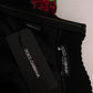 Dolce & Gabbana Black Embellished Daisy Brocade Skirt