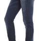 John Galliano Blue Wash Cotton Stretch Skinny Low Jeans