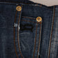 John Galliano Blue Wash Cotton Stretch Skinny Low Jeans
