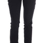 John Galliano Black Cotton Denim Stretch Regular Fit Jeans