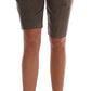 Ermanno Scervino Brown Velvet Bermuda Shorts