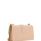 PINKO Pink Calf Leather Love One Classic Shoulder Bag
