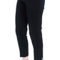 BENCIVENGA Black Cotton Stretch Capri Dress Pants