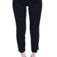 BENCIVENGA Black Cotton Stretch Capri Dress Pants