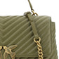 PINKO Green Calf Leather Love Lady Handbag