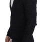 Costume National Black Fine Wool Button Cardigan