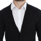 Costume National Black Fine Wool Button Cardigan