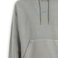 Hugo Boss Grey Cotton Logo Details Hooded Sweatshirt