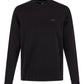 Hugo Boss Black Cotton Logo Details Sweatshirt