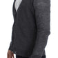 Costume National Gray Wool Button Cardigan Sweater