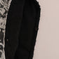 Dolce & Gabbana Black Silk Floral Lace Kaftan Dress