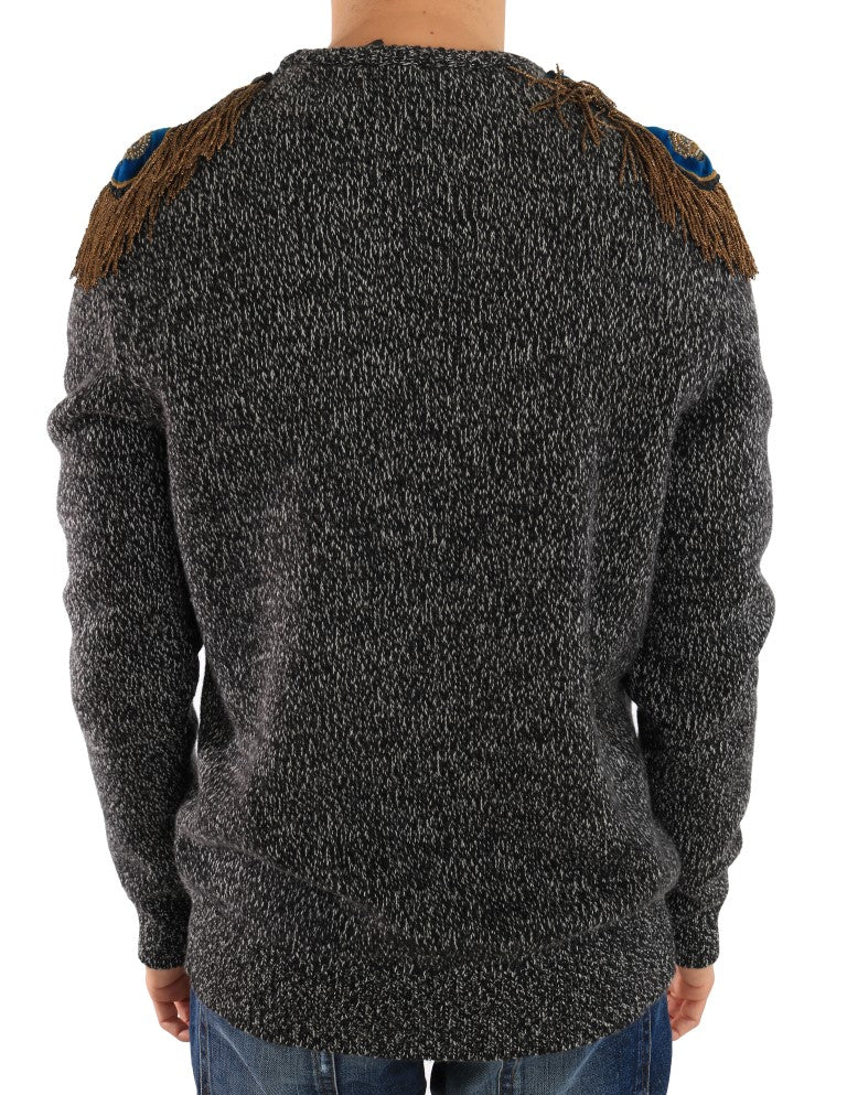 Dolce & Gabbana Gray Wool Cashmere Sweater