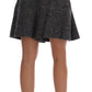 Dolce & Gabbana Gray A-Line Above Knee Wool Tweed Skirt